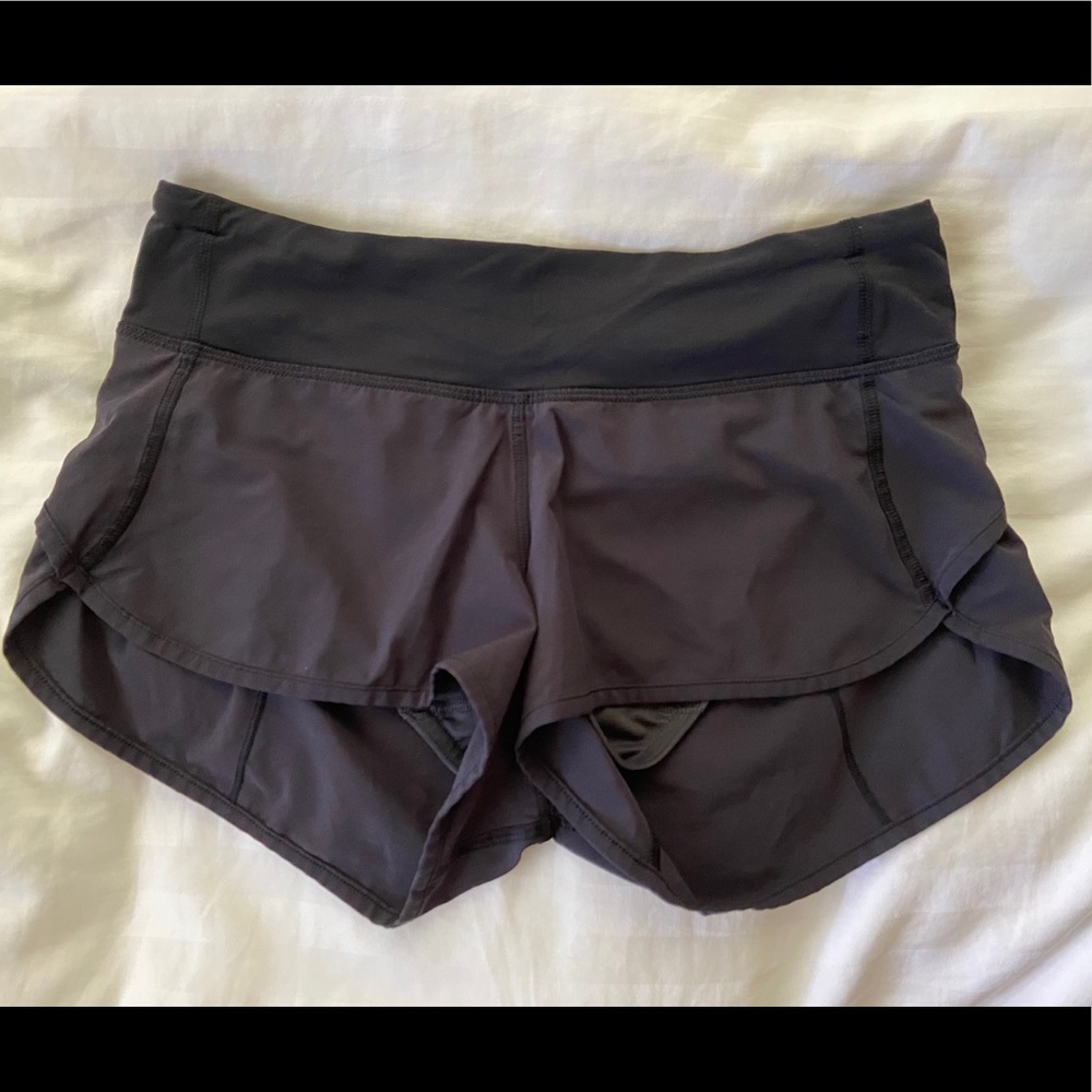 Black Lululemon speed shorts
